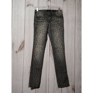 Jessica‎ Simpson Jeans Ladies 27 Skinny Gray Leopard